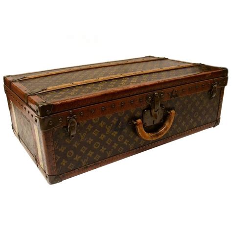 lv vintage trunk|vintage louis vuitton hard suitcase.